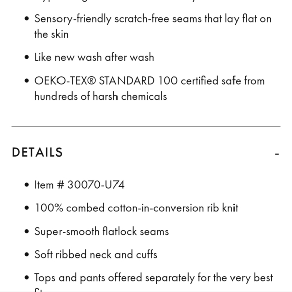 Hanna Andersson Adult XL Pajama Top - Picture 7 of 9